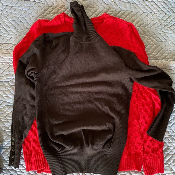 10 pcs. Assortment of Women’s size Medium long sleeve fleece and sweaters - Picture 6 of 13